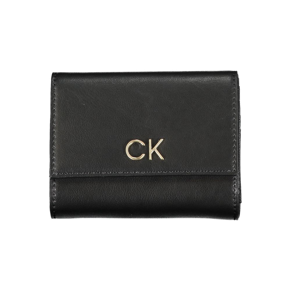 Calvin Klein Schwarzes Polyester Portemonnaie