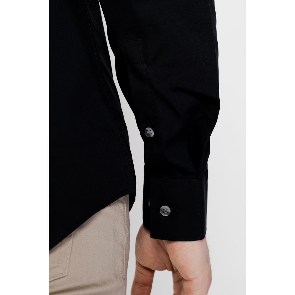 Calvin Klein Schwarzes Baumwollhemd – Bild 3