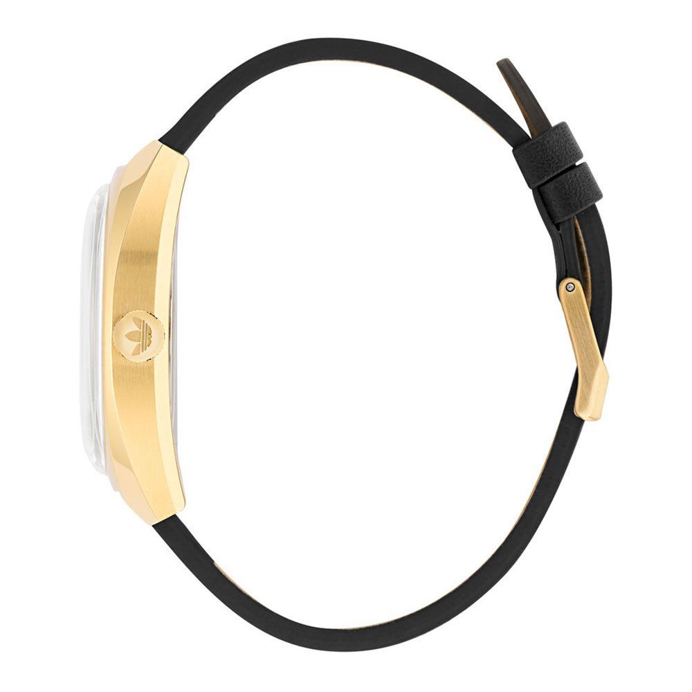 Adidas Schwarze Lederuhr – Bild 3