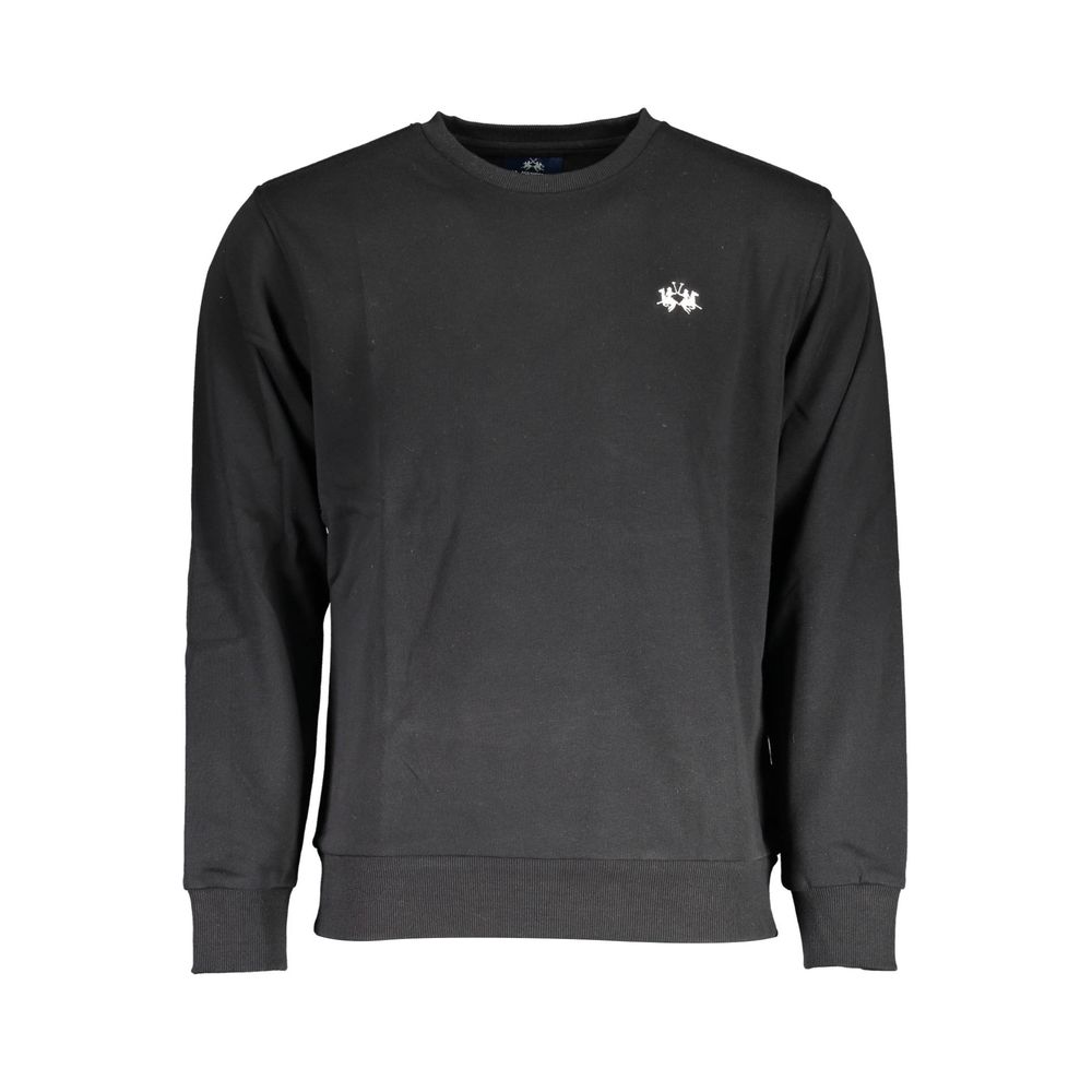 La Martina Schwarzer Baumwollpullover