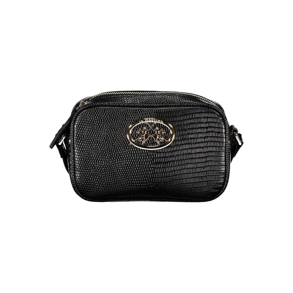 La Martina Schwarze Polyethylen-Handtasche