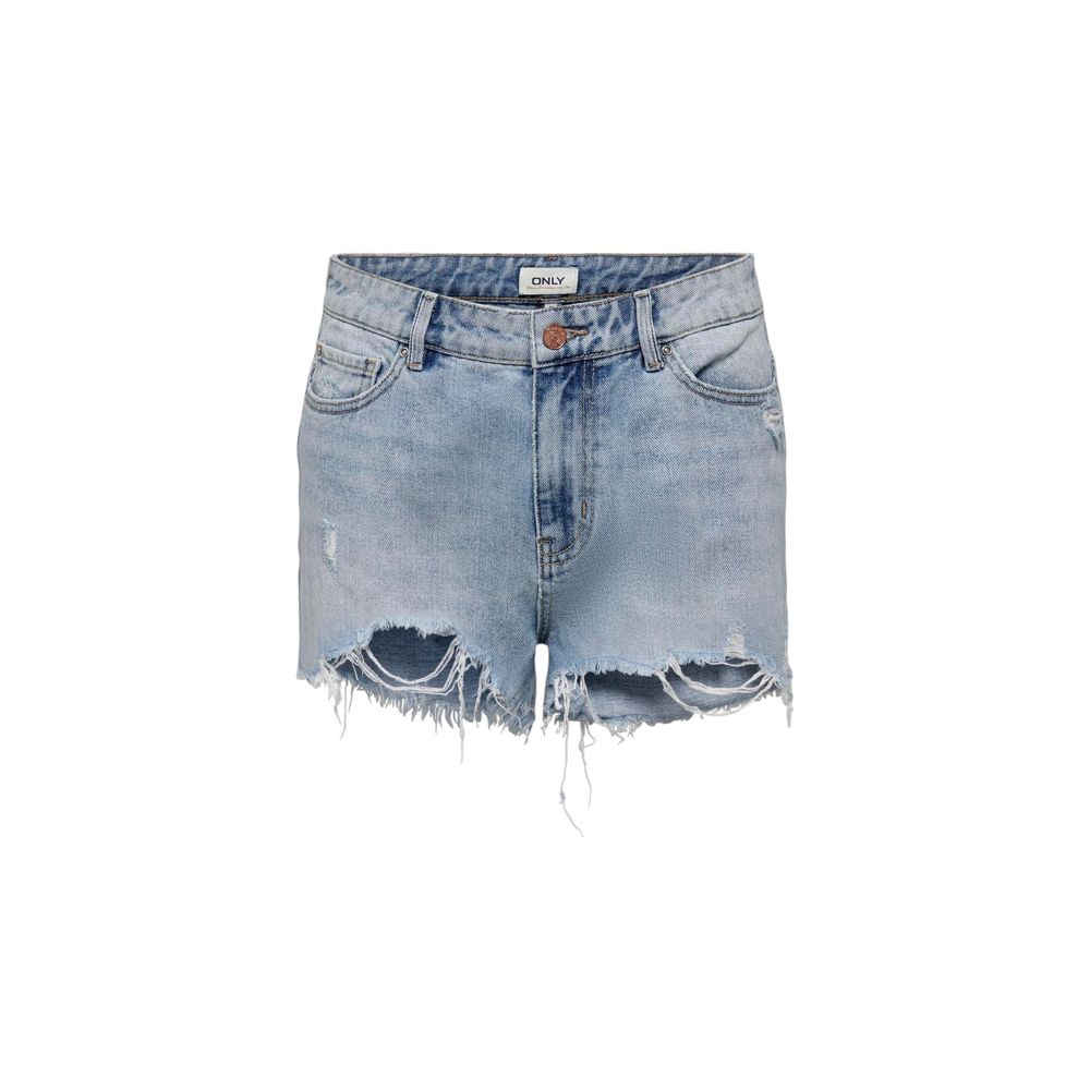 Only Hellblaue Baumwollshorts
