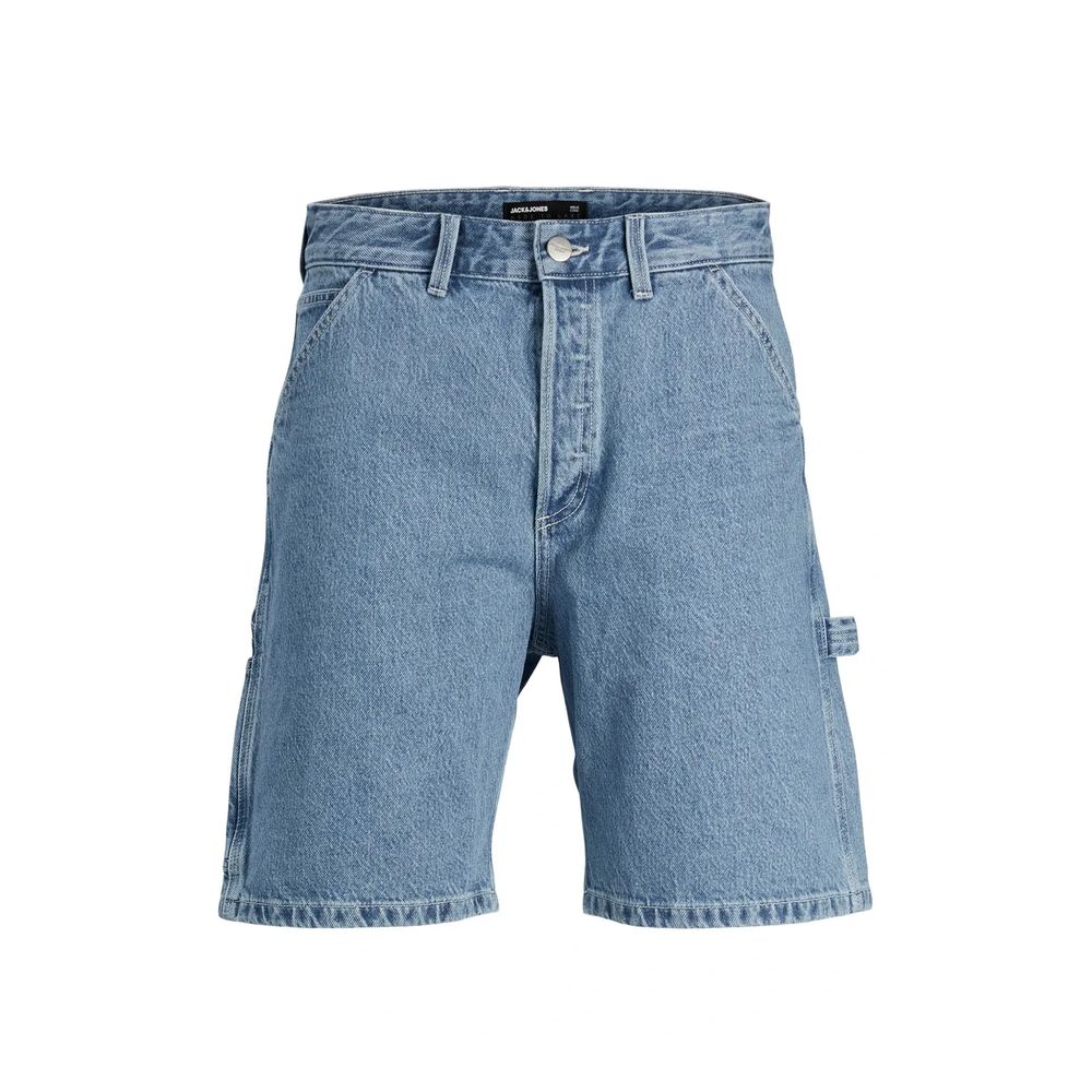 Jack Jones Hellblaue Baumwoll-Bermudas