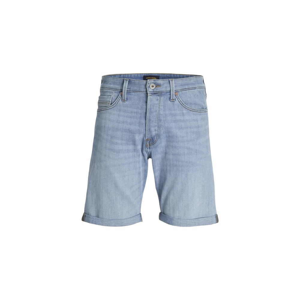 Jack Jones Hellblaue Baumwoll-Bermudas