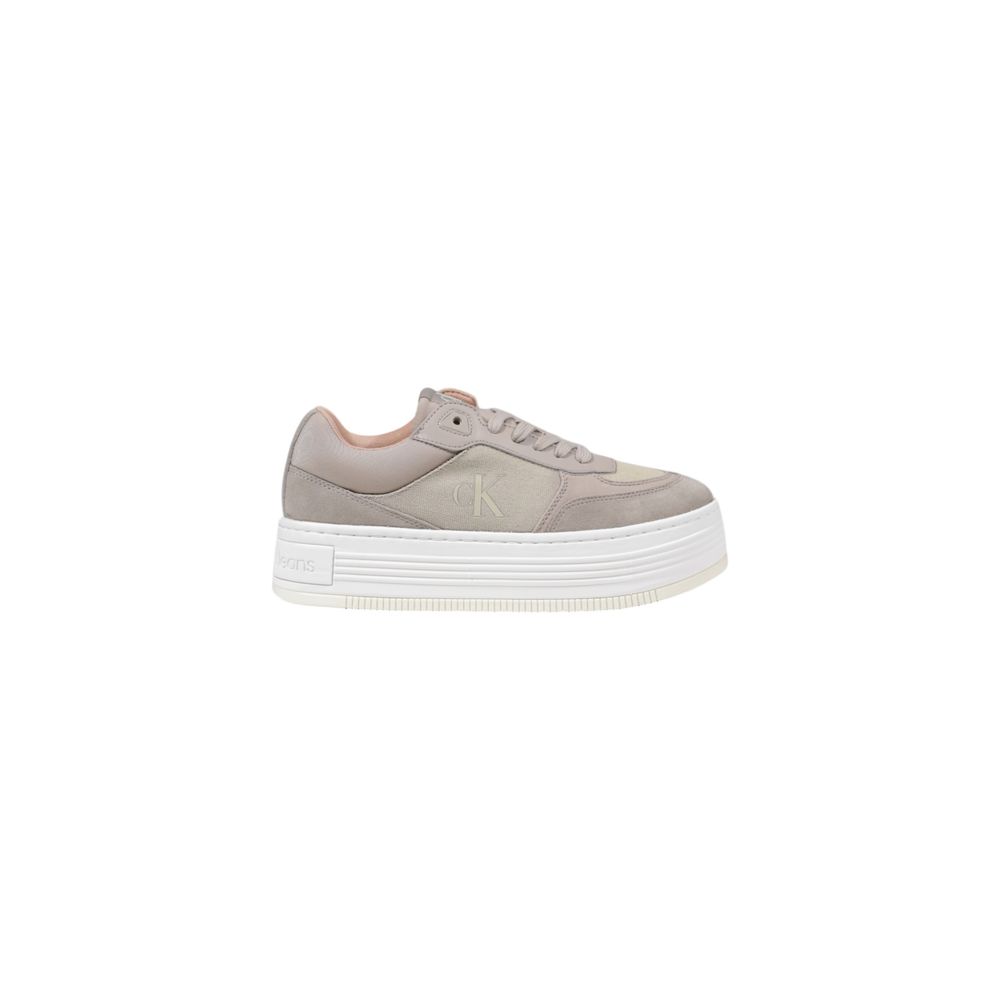 Calvin Klein Jeans Beige Sneaker aus recycelter Baumwolle