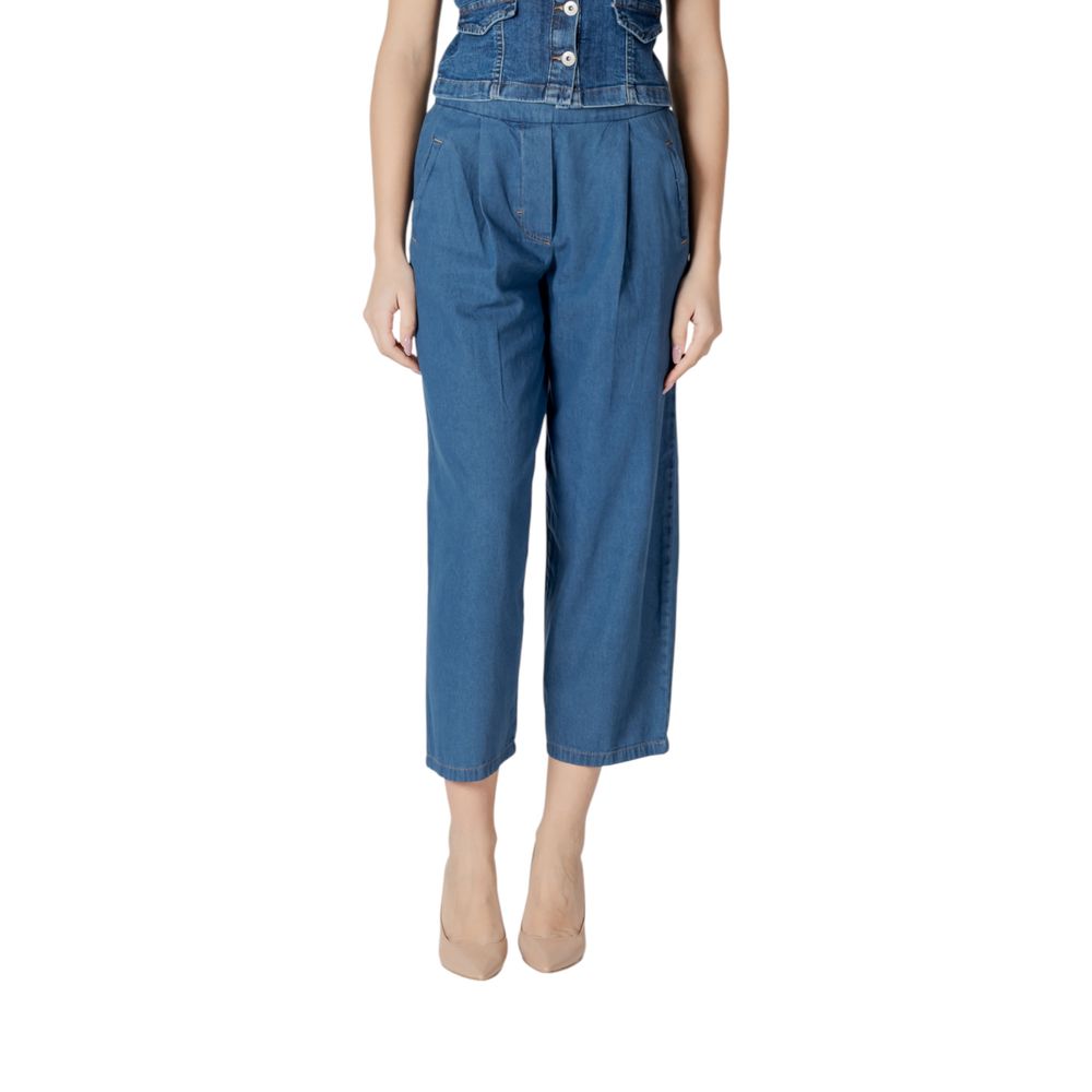 ICHI Blaue Baumwolljeans Denim