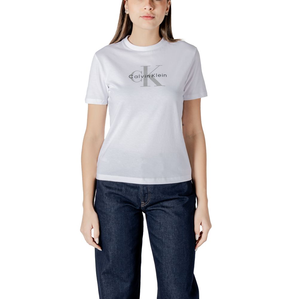 Calvin Klein Jeans T-Shirt aus weißer Baumwolle