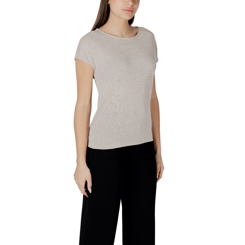 Street One T-Shirt aus beigem Polyester – Bild 3