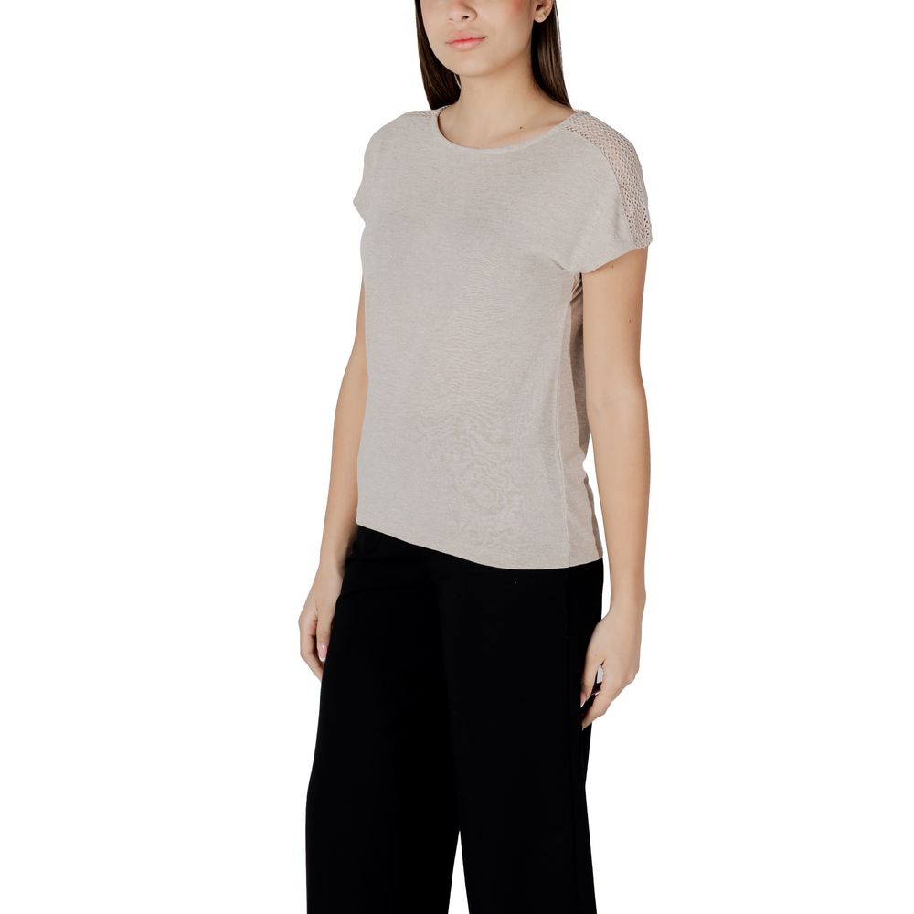 Street One T-Shirt aus beigem Polyester – Bild 4