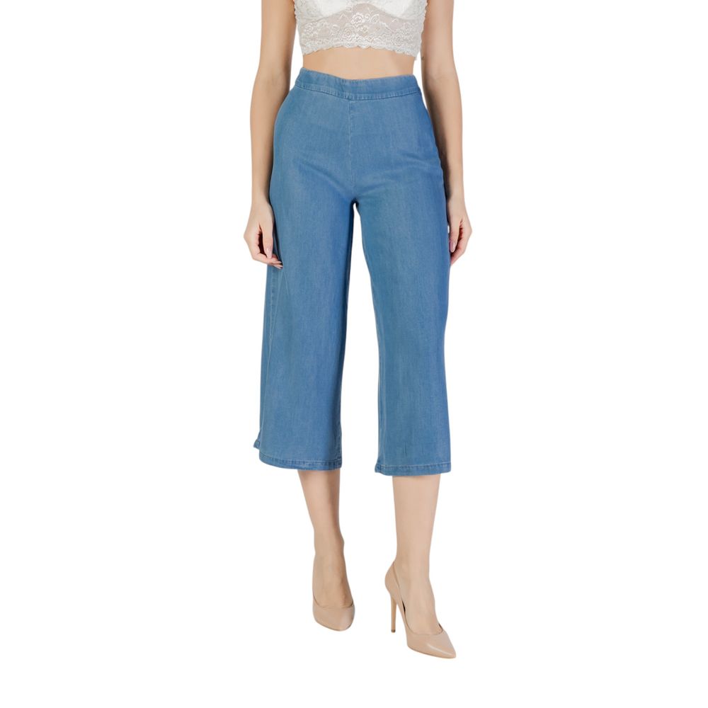 Only Blaue Lyocell-Kurzhose