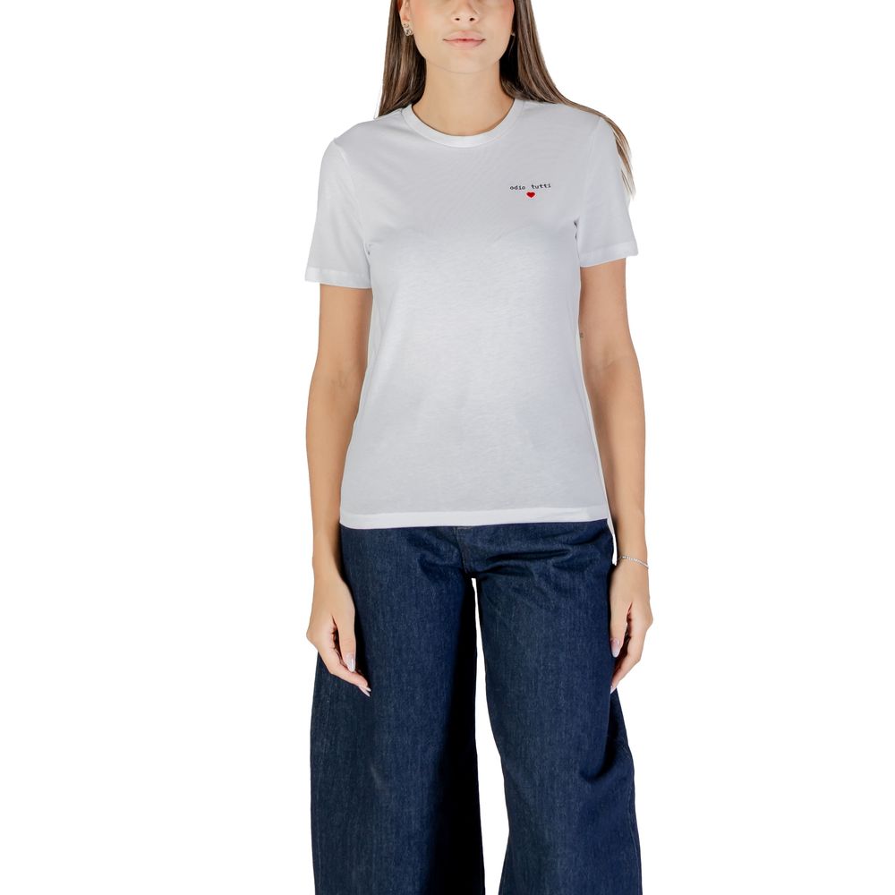 Only T-Shirt aus weiĂer Baumwolle