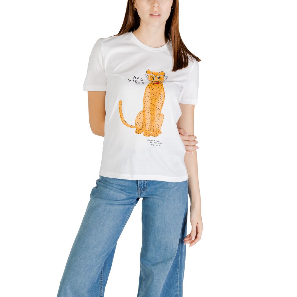 Only Weißes T-Shirt aus Bio-Baumwolle – Bild 5