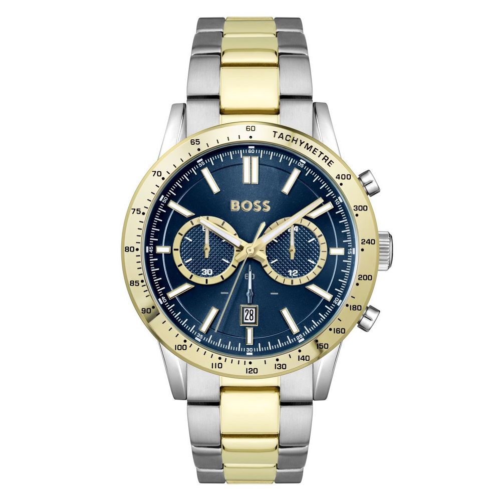 Hugo Boss Elegante Edelstahl-Armbanduhr in Grau
