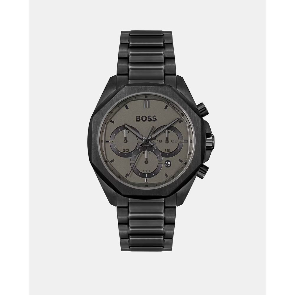 Hugo Boss Schwarze Edelstahl-Dress-Uhr
