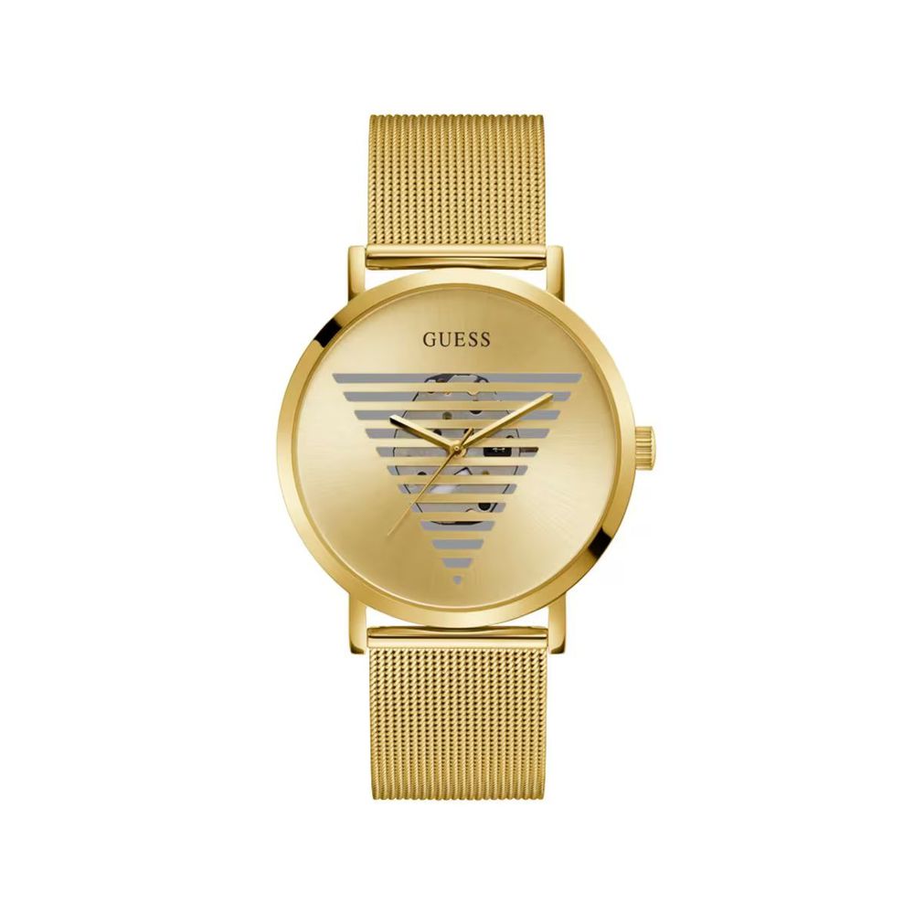 Guess Goldene Edelstahl-Dress-Watch