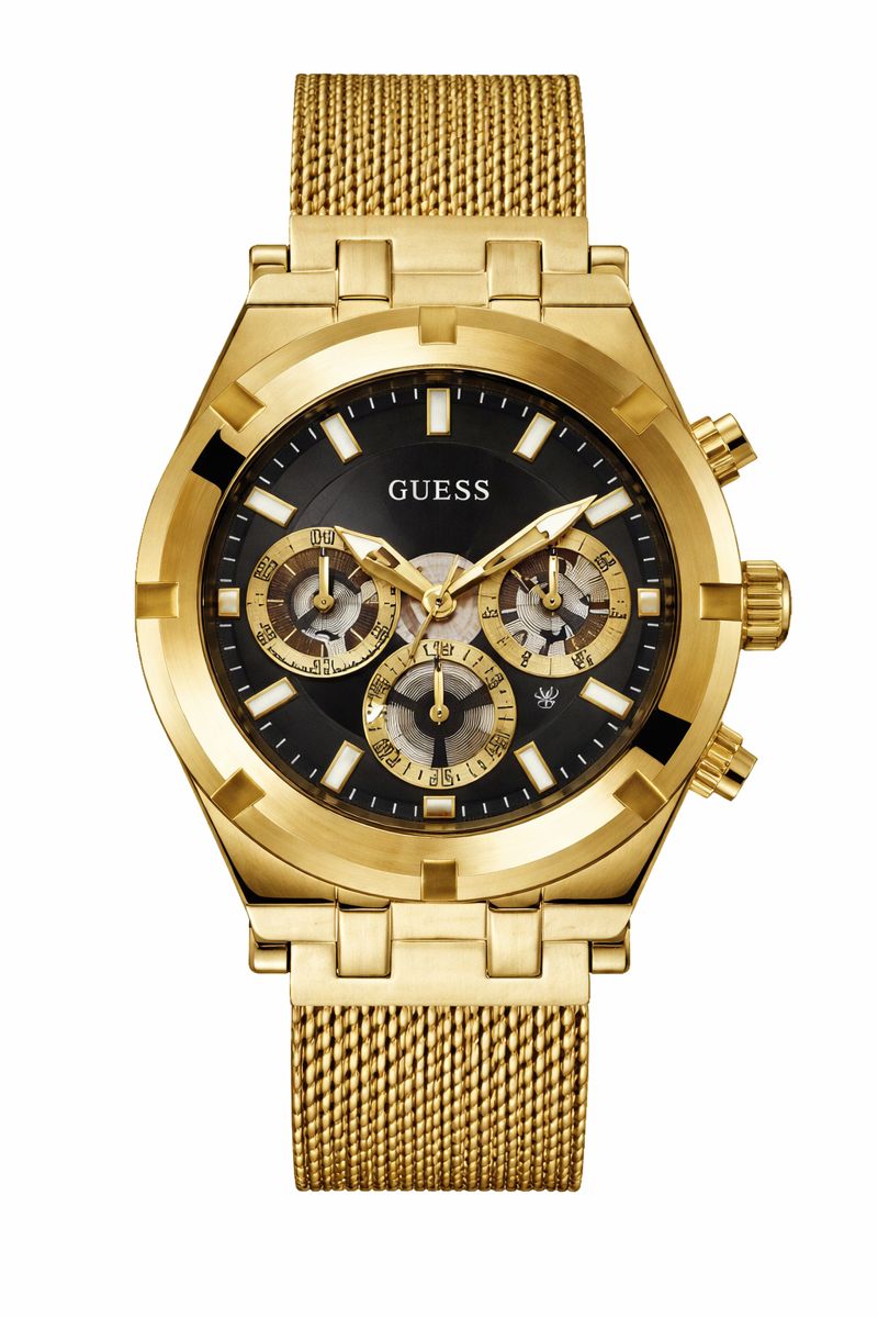 Guess Goldene Edelstahl-Dress-Watch