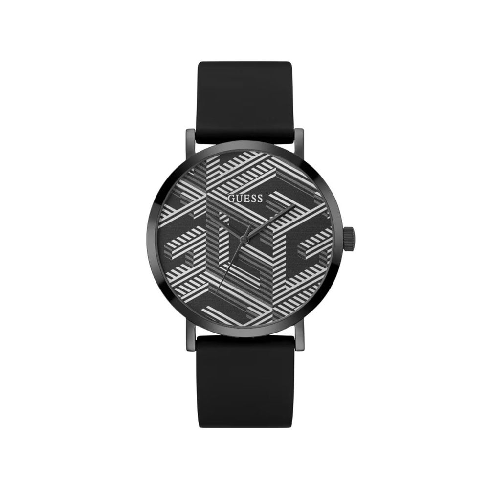 Guess Schwarze Synthetik-Armbanduhr