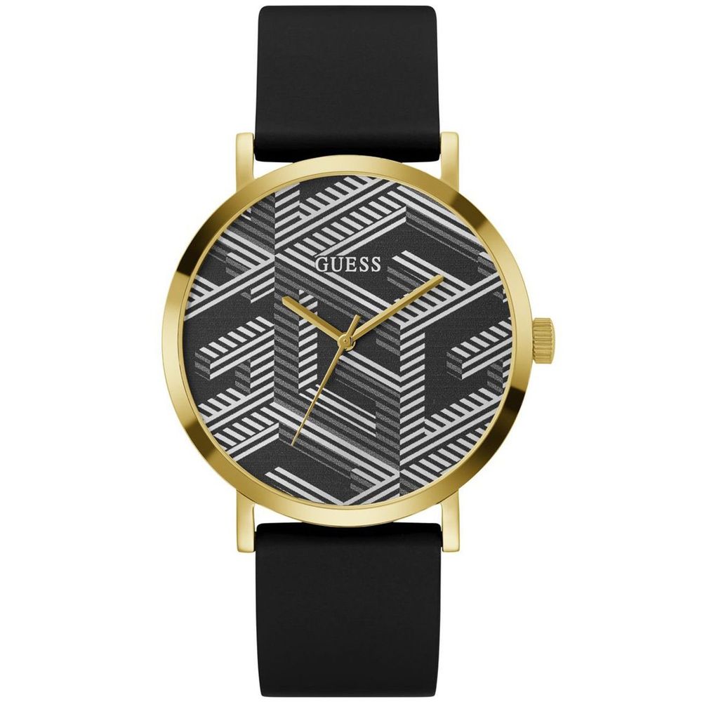 Guess Schwarze Synthetik-Armbanduhr