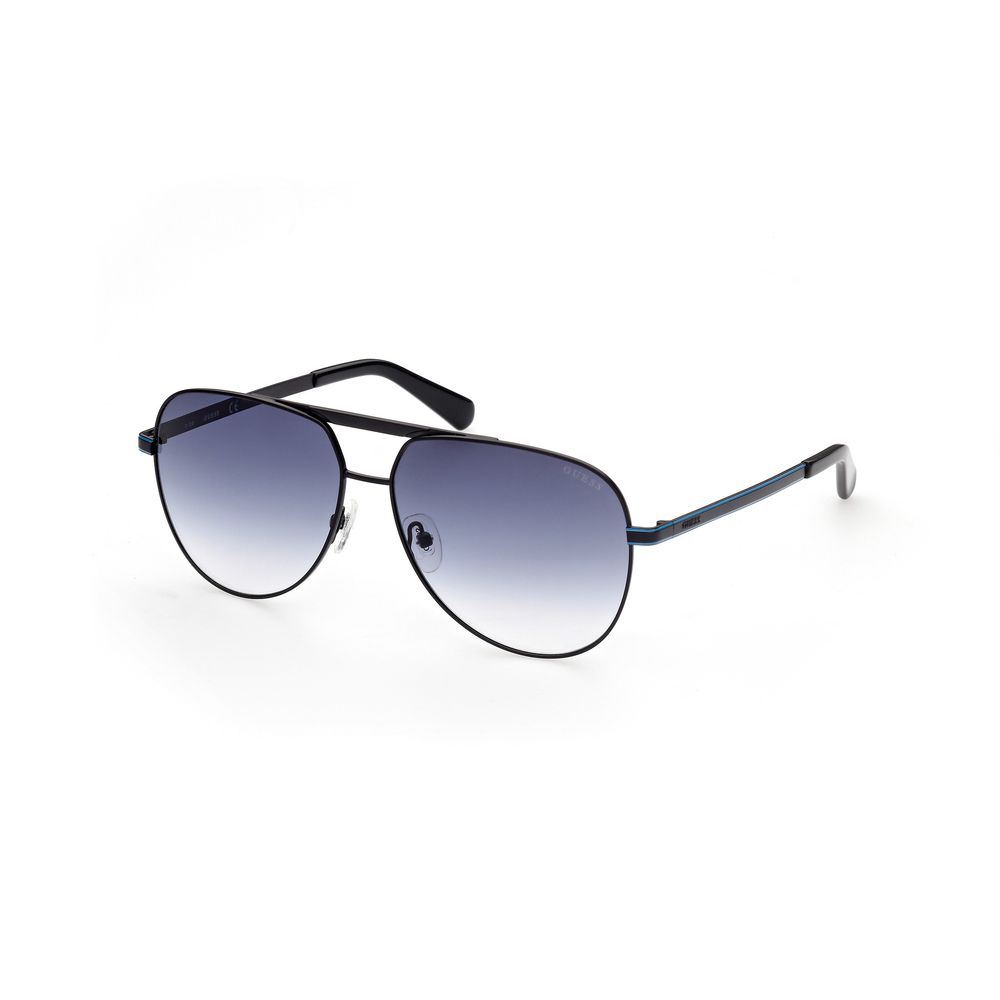 Guess Metall-Sonnenbrille in Schwarz