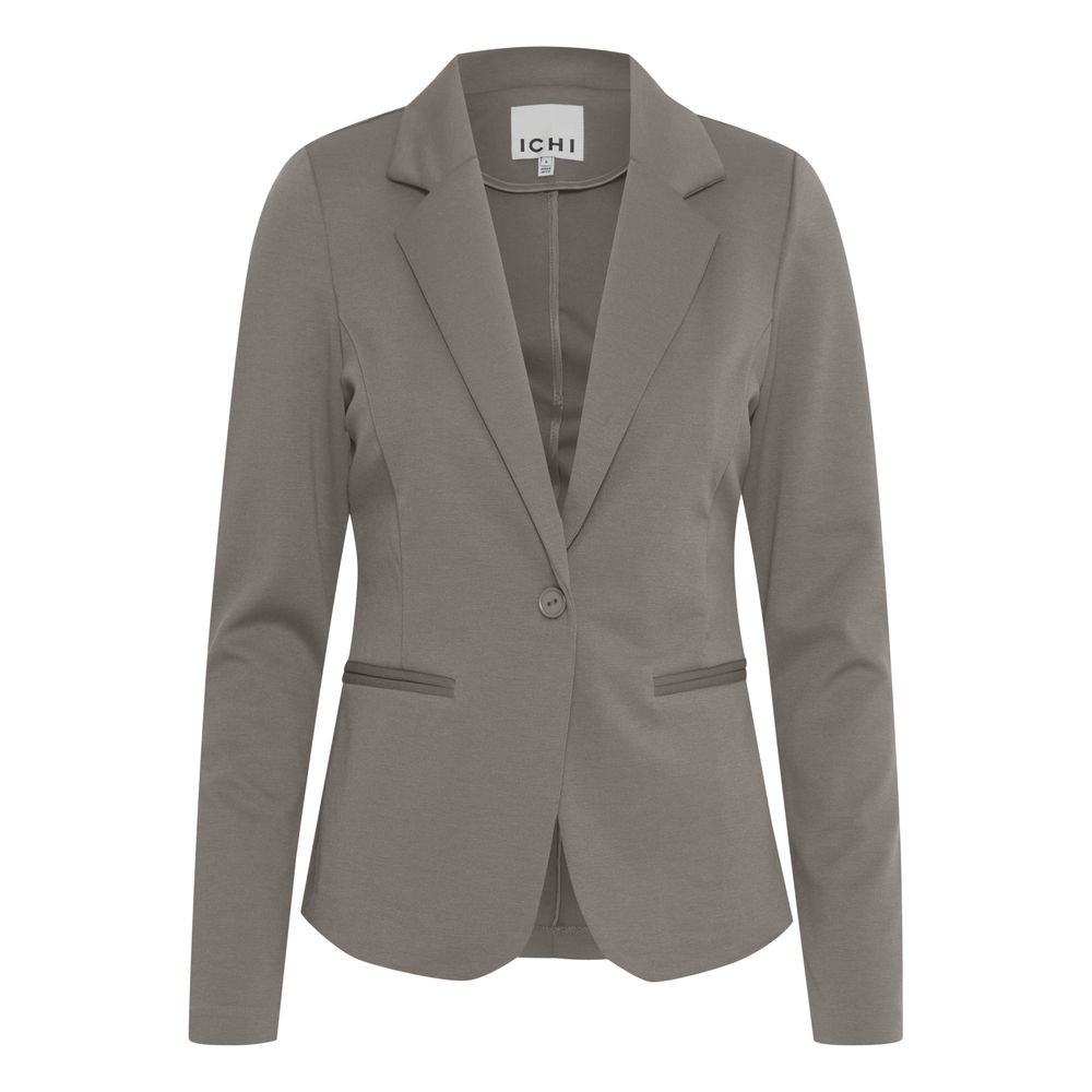 ICHI Grauer Polyester-Blazer