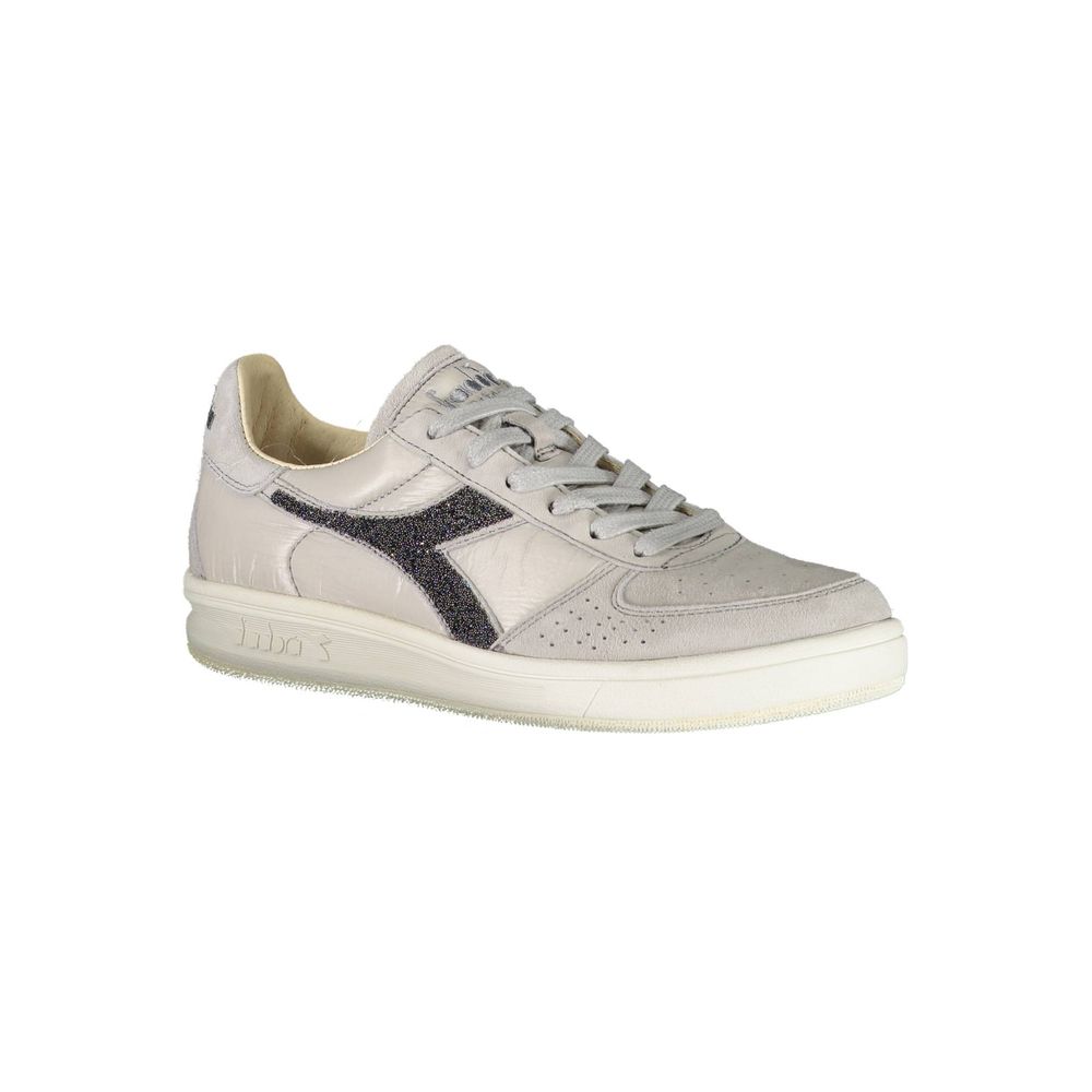 Diadora Graue Leder Damen Sneaker – Bild 2