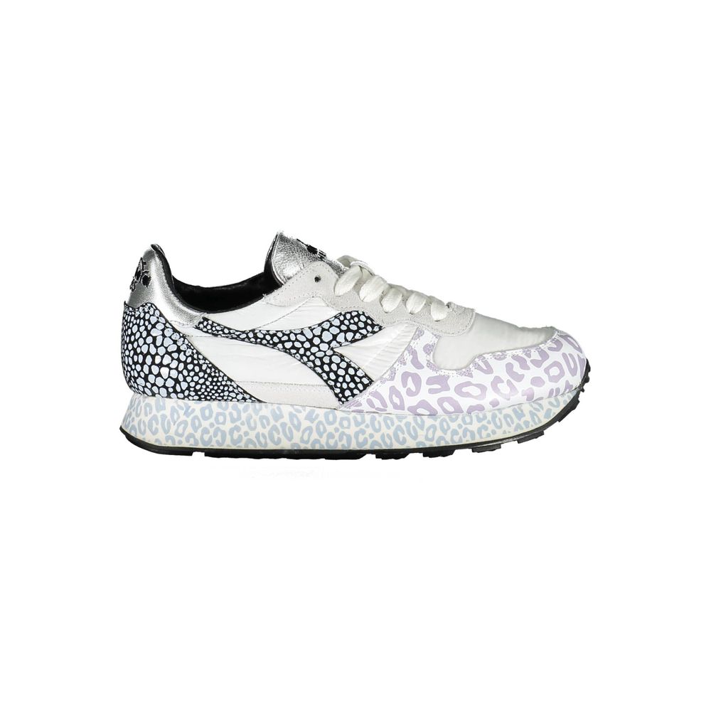 Diadora Weißer Stoff Damen Sneaker