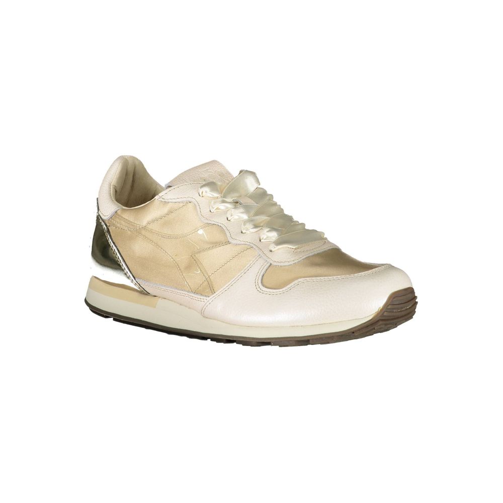 Diadora Beige Leder Damen Sneaker – Bild 2