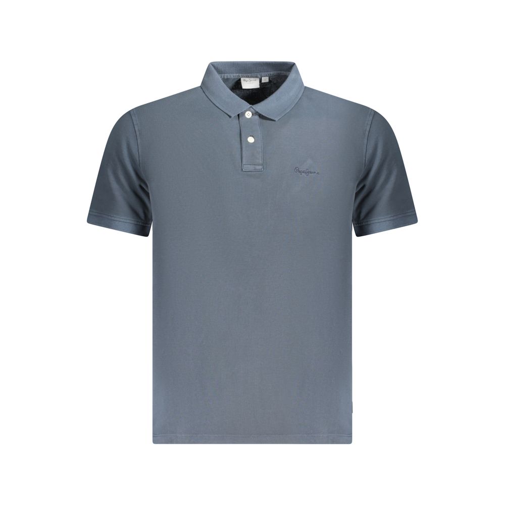 Pepe Jeans Blaues Baumwoll-Poloshirt