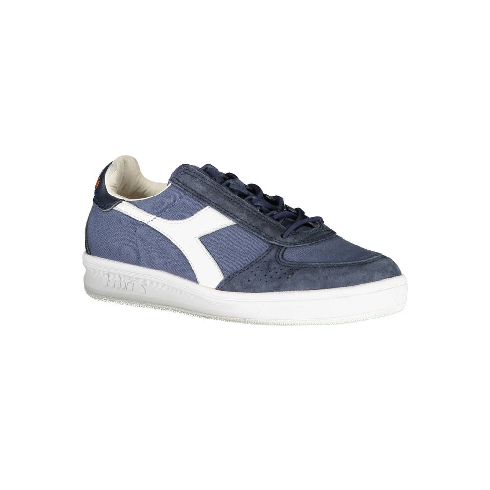 Diadora Schicke blaue Kontrast-Schnürsenkel-Sneakers – Bild 3