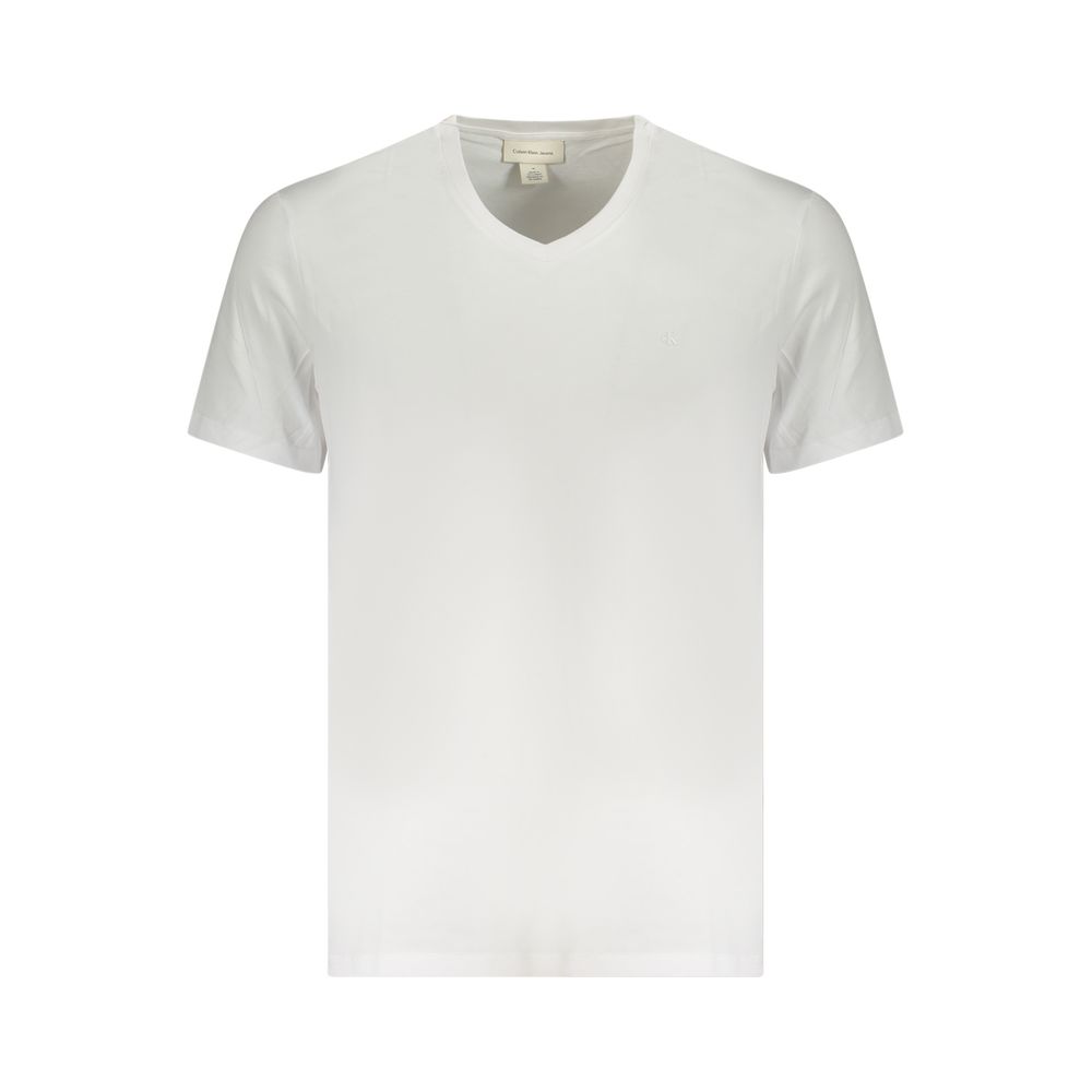 Calvin Klein Weißes Baumwolle Männer T-Shirt