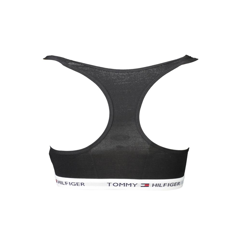 Tommy Hilfiger Schwarzer Baumwoll-Sport-BH für Frauen – Bild 2