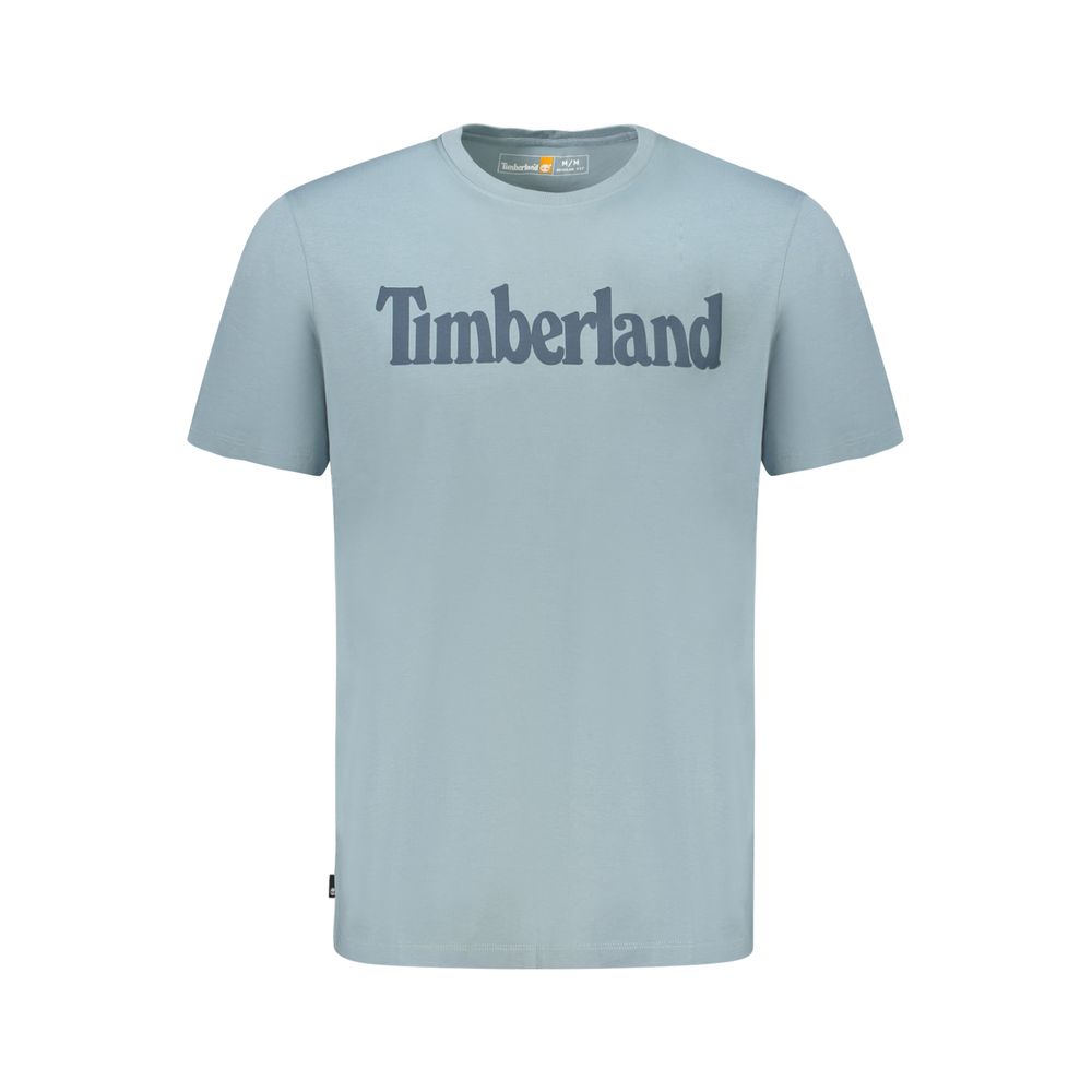 Timberland Hellblaues Bio-Baumwoll-T-Shirt für Männer