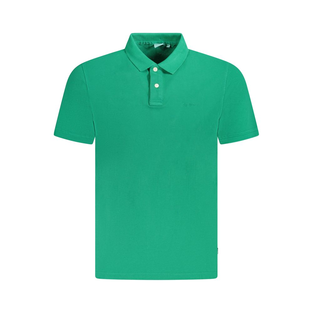 Pepe Jeans Grünes Baumwoll-Poloshirt