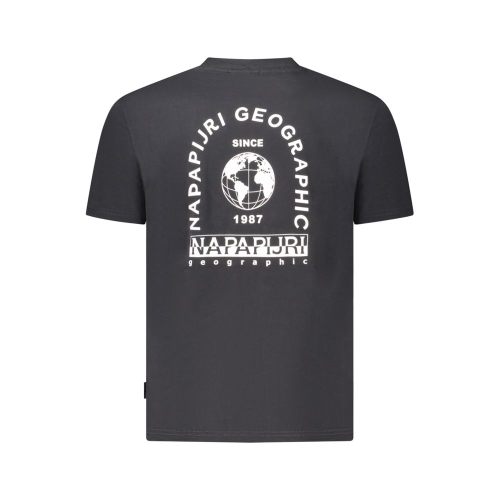 Napapijri Schwarzes Baumwolle Männer T-Shirt – Bild 2