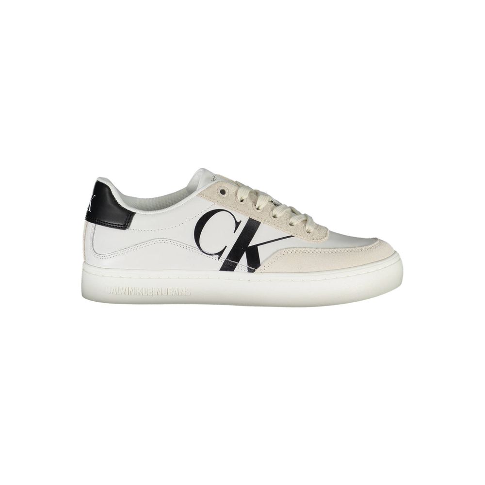 Calvin Klein Sneaker aus weißem Polyester