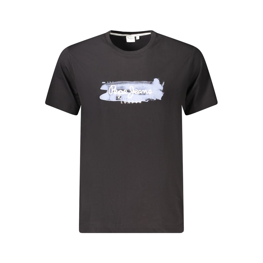 Pepe Jeans Schwarzes Baumwoll-T-Shirt