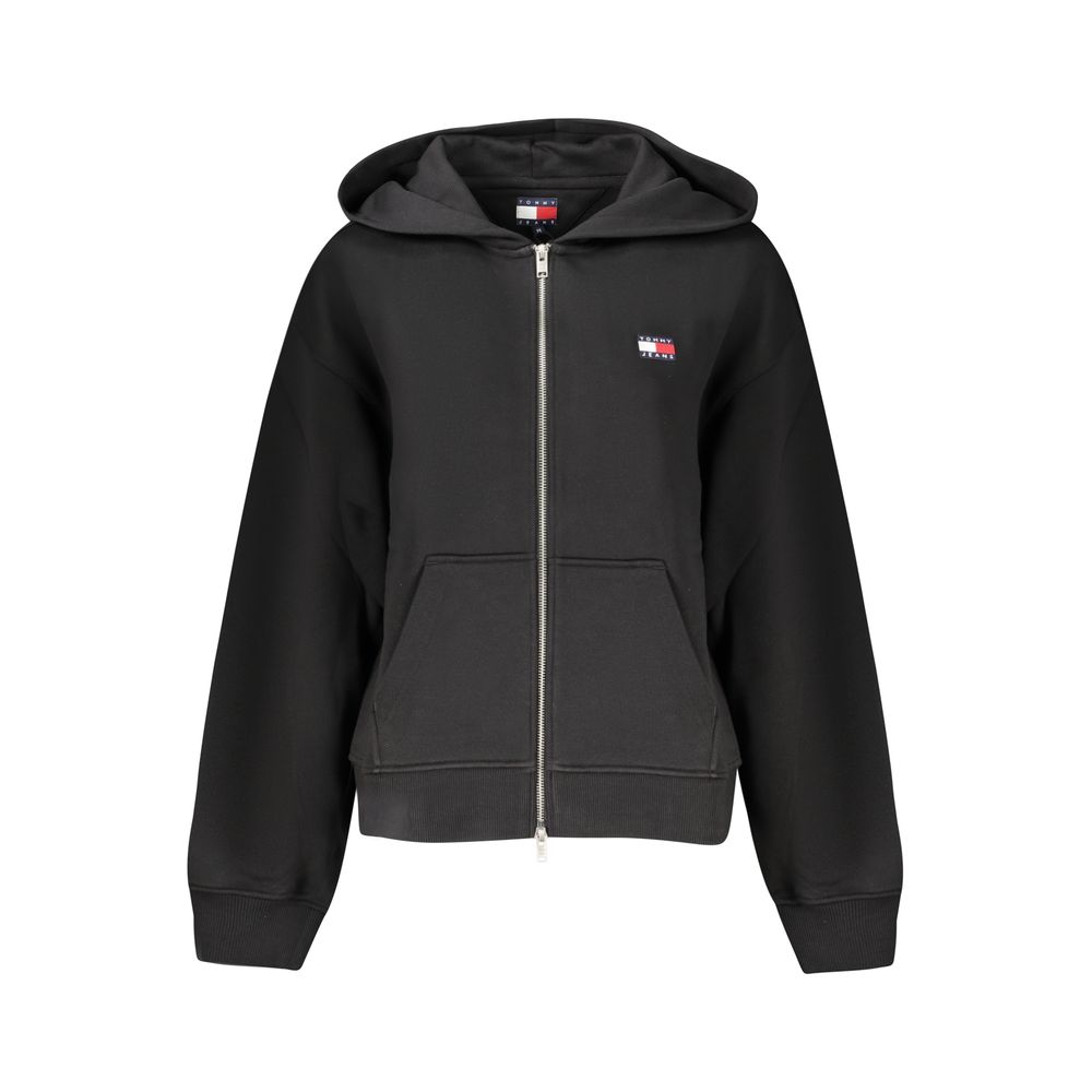 Tommy Hilfiger Schwarzer Baumwoll-Hoodie für Frauen