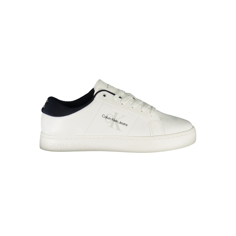 Calvin Klein Weißes Leder Herren Sneaker