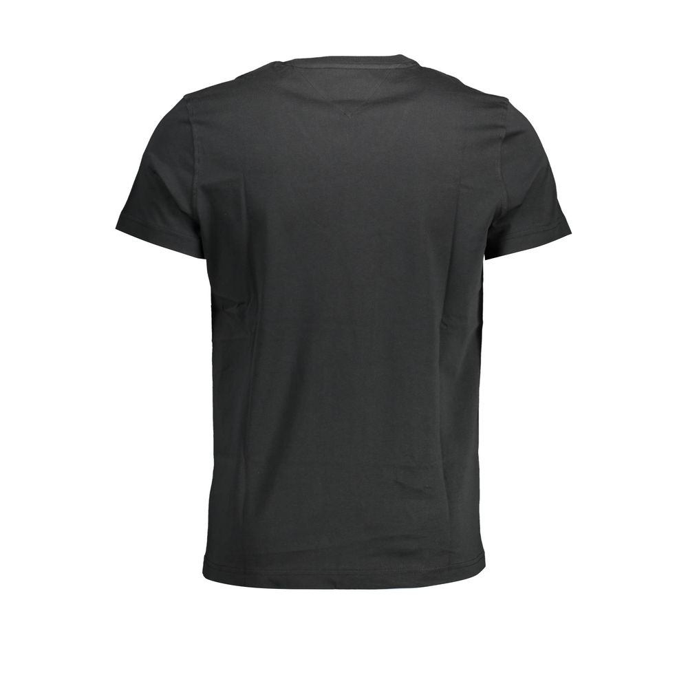 Tommy Hilfiger Schwarzes Bio-Baumwoll-T-Shirt für Männer – Bild 2