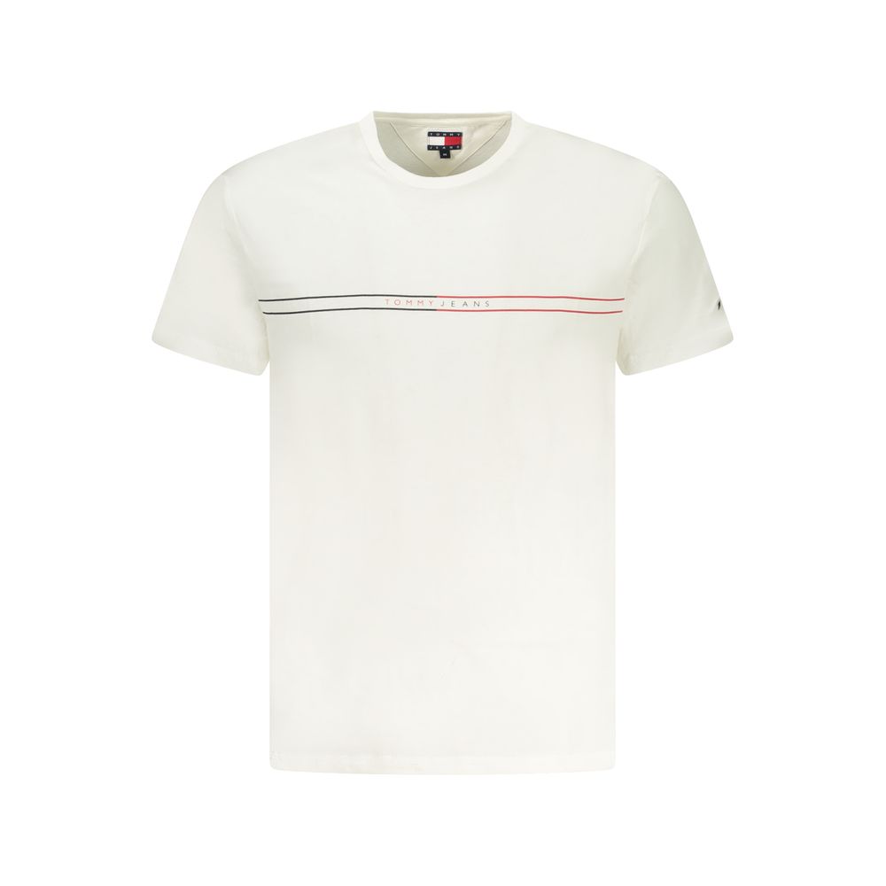Tommy Hilfiger Weißes Baumwolle Männer T-Shirt