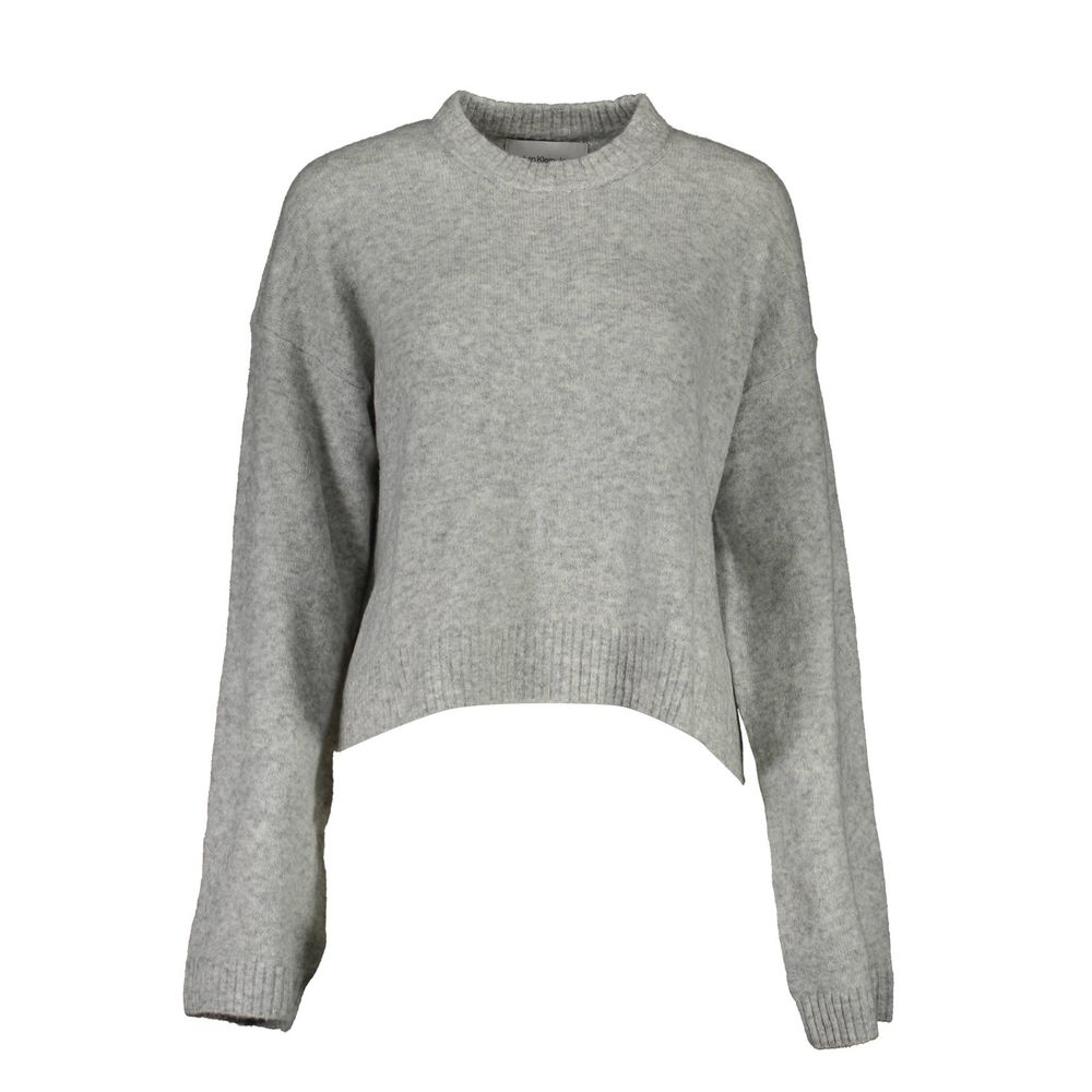 Calvin Klein Grauer Pullover aus Wolle