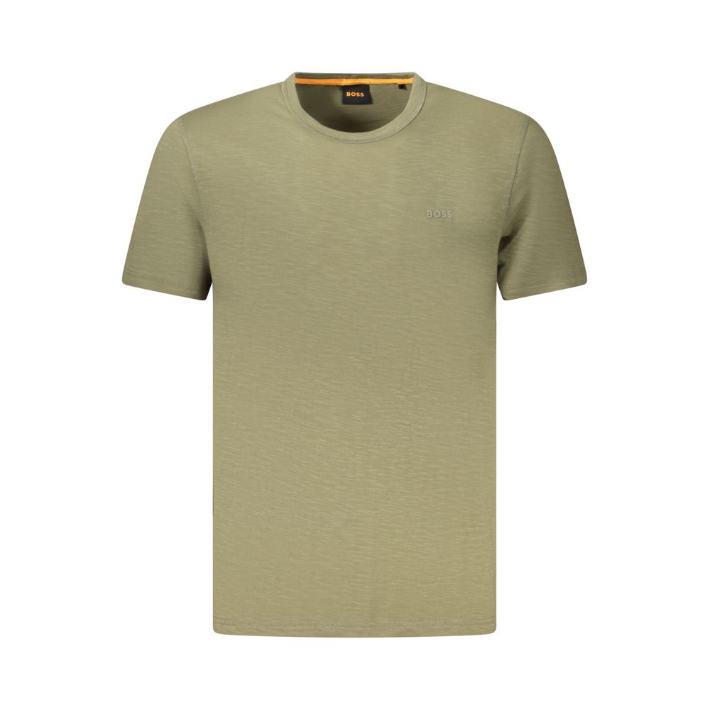 Hugo Boss Grünes Baumwolle Männer T-Shirt