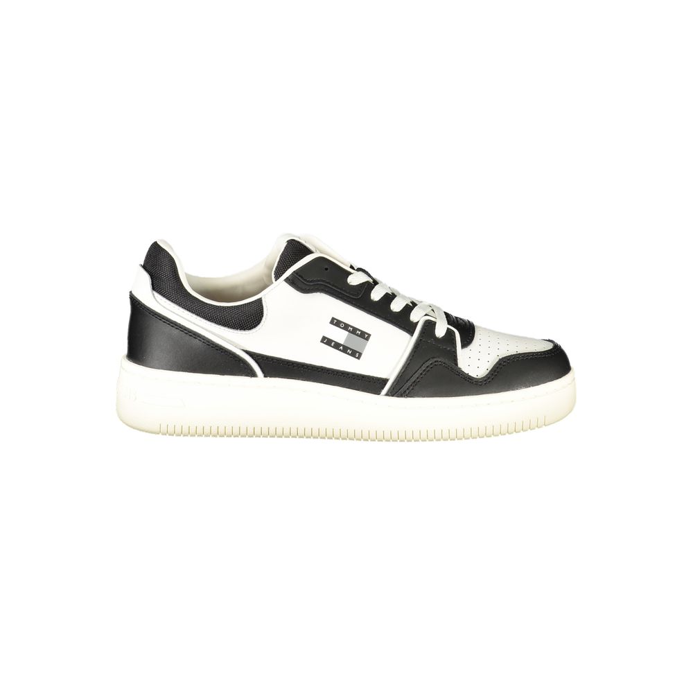Tommy Hilfiger Schwarzes Leder Herren Sneaker