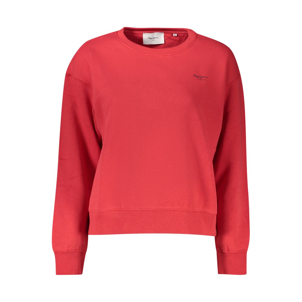 Pepe Jeans Roter Bio-Baumwollpullover für Frauen