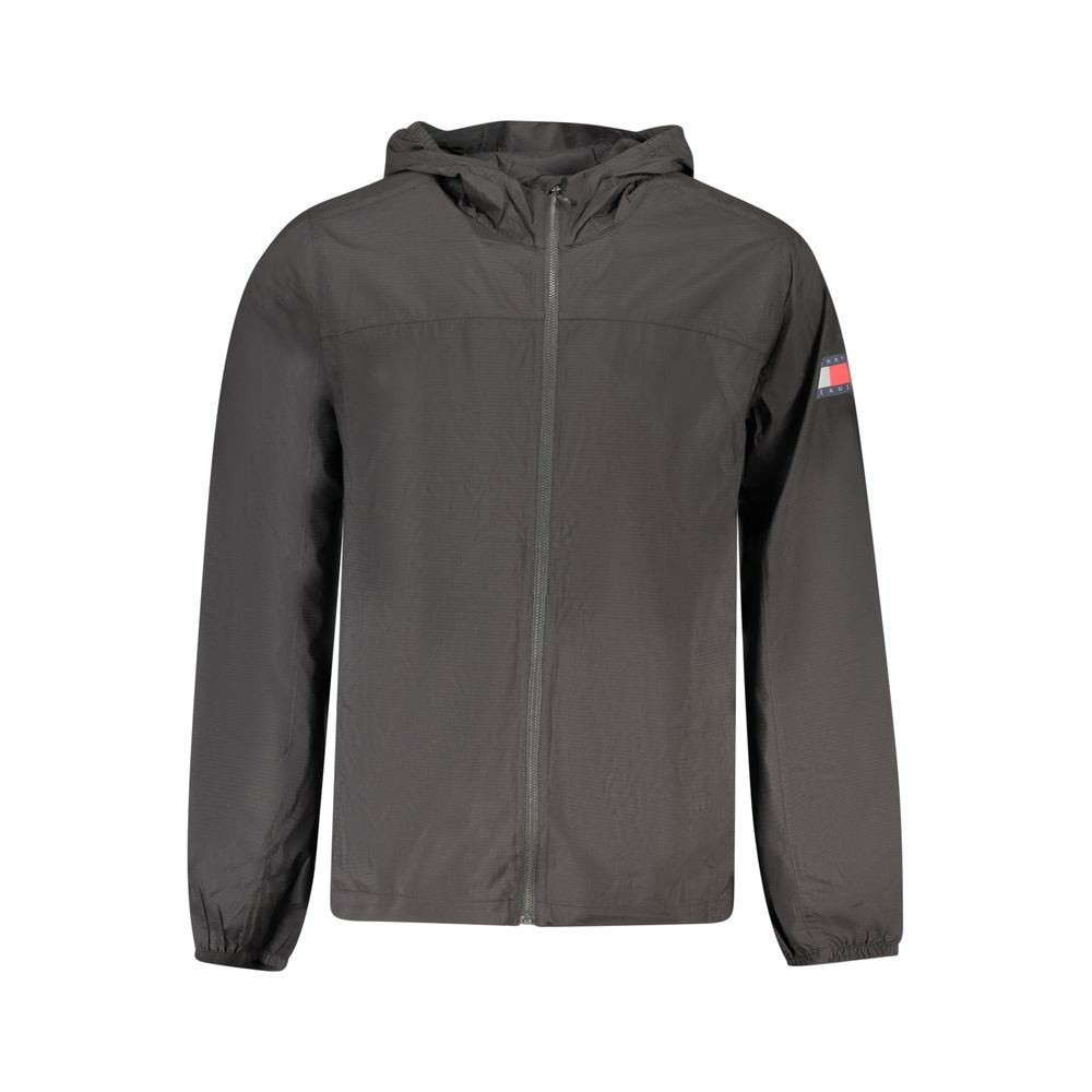 Tommy Hilfiger Schwarze Polyamid-Jacke für Männer