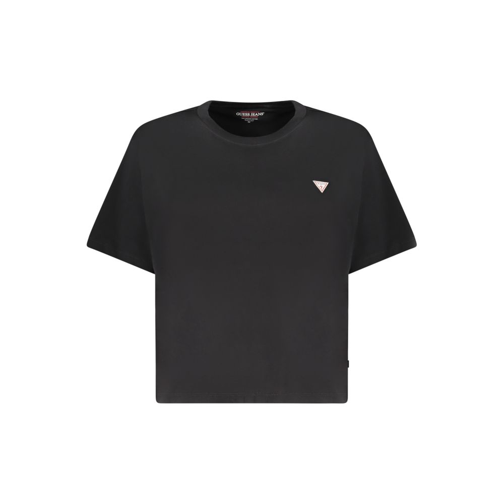 Guess Jeans Schwarzes Baumwoll-Top für Frauen