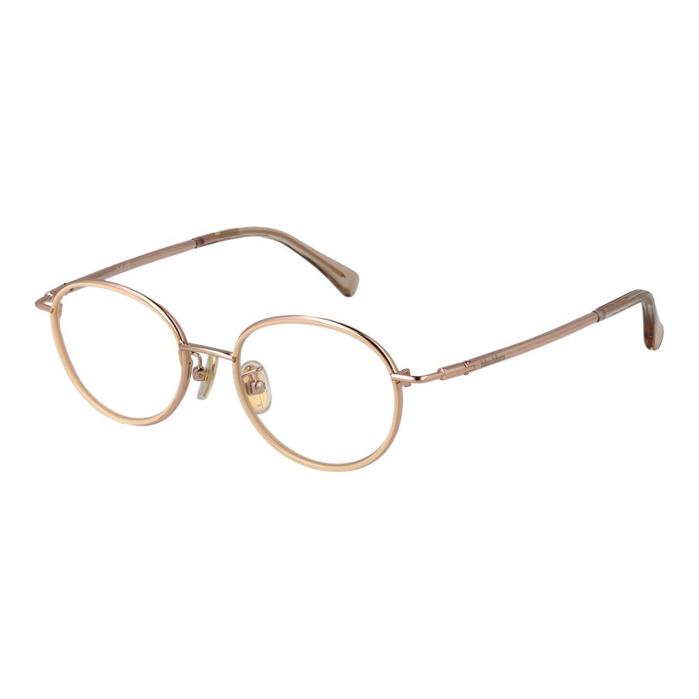 Max Mara Brille mit roségoldenem Metallrahmen