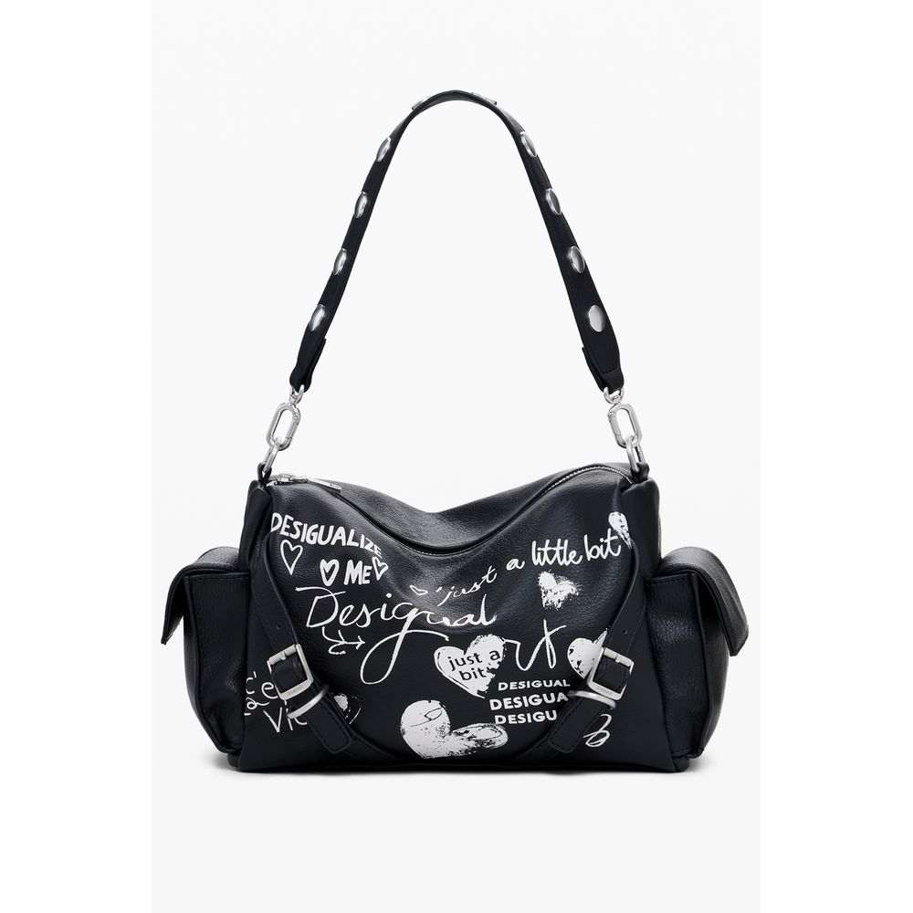 Desigual Schwarz Polyethylen Frauen Handtasche