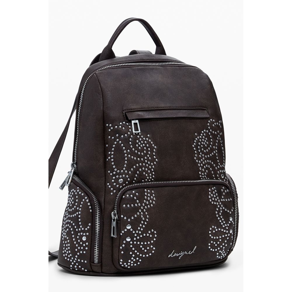 Desigual Brauner Polyethylen-Rucksack für Frauen – Bild 2