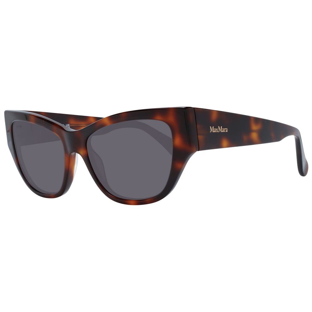Max Mara Braune Kunststoff-Sonnenbrille